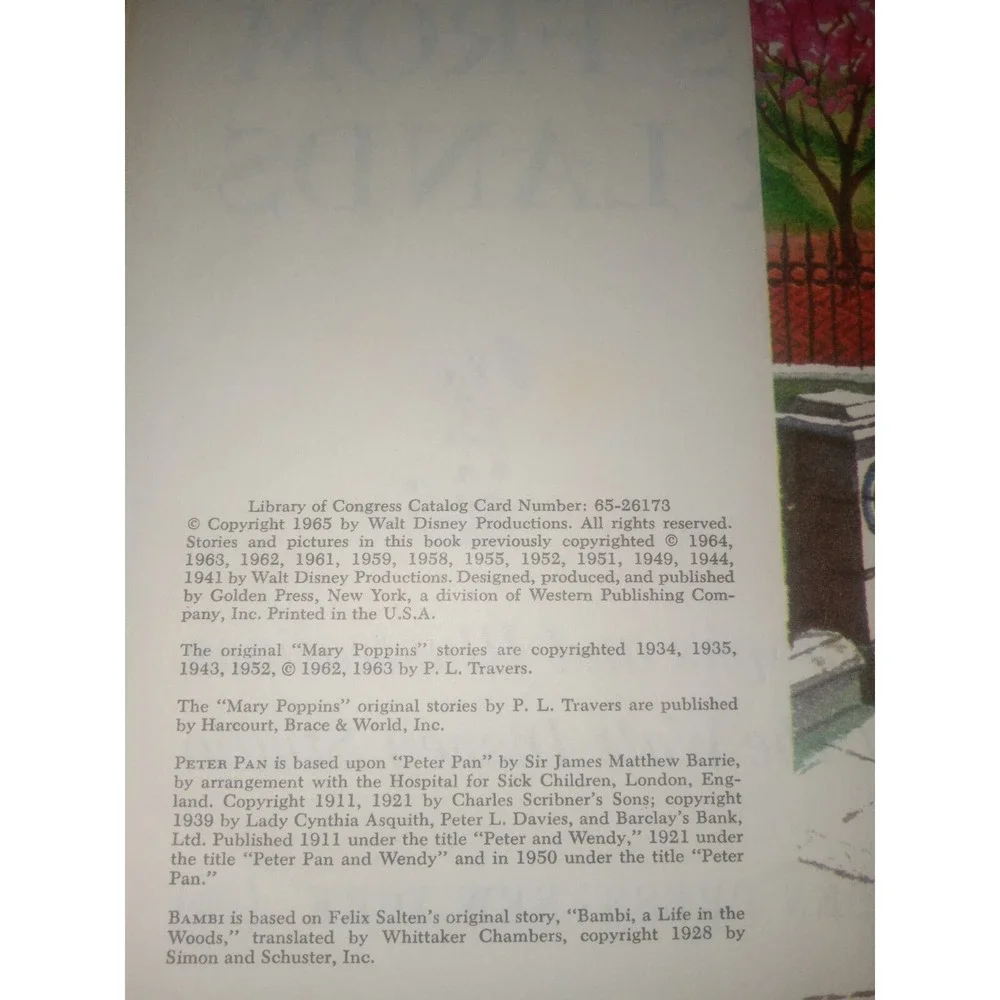 Vintage Walt Disney's Stories‎ From Other Lands Childrens Book Hardcover HC 1965